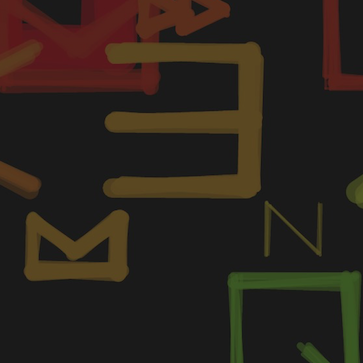 a cluster of glyphs